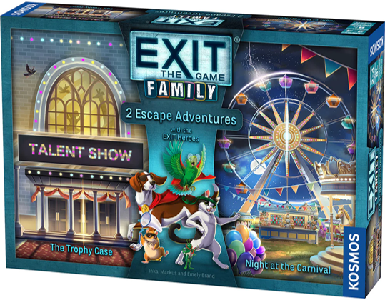 EXIT: FAMILY THE TROPHY CASE, NIGHT AT THE CARNIVAL | Impulse Games and Hobbies