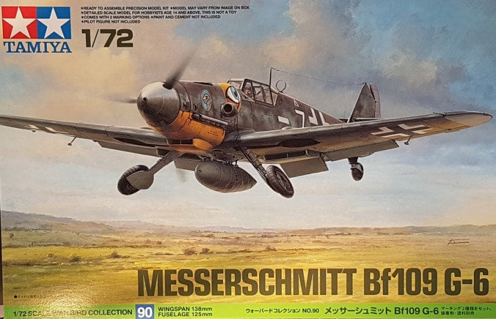 TAMIYA MESSERSCHMITT BF109 G-6 (1/72) | Impulse Games and Hobbies