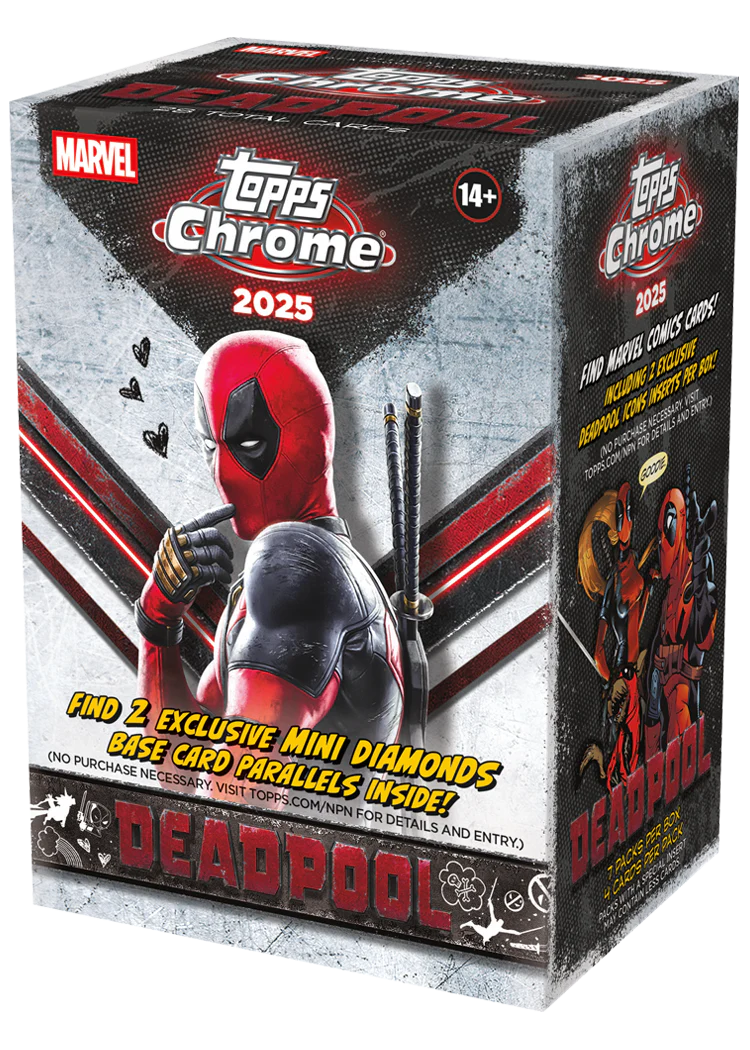 2025 TOPPS DEADPOOL CHROME VALUE BOX | Impulse Games and Hobbies