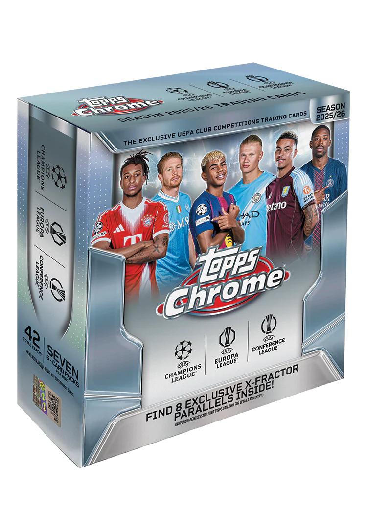 2026 TOPPS UCC CHROME SOCCER MEGA BOX | Impulse Games and Hobbies