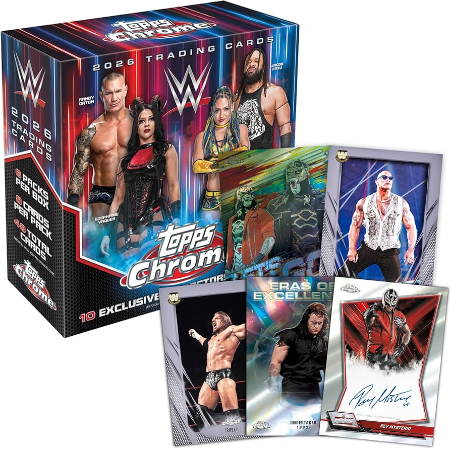 2026 TOPPS WWE CHROME MEGA BOX | Impulse Games and Hobbies