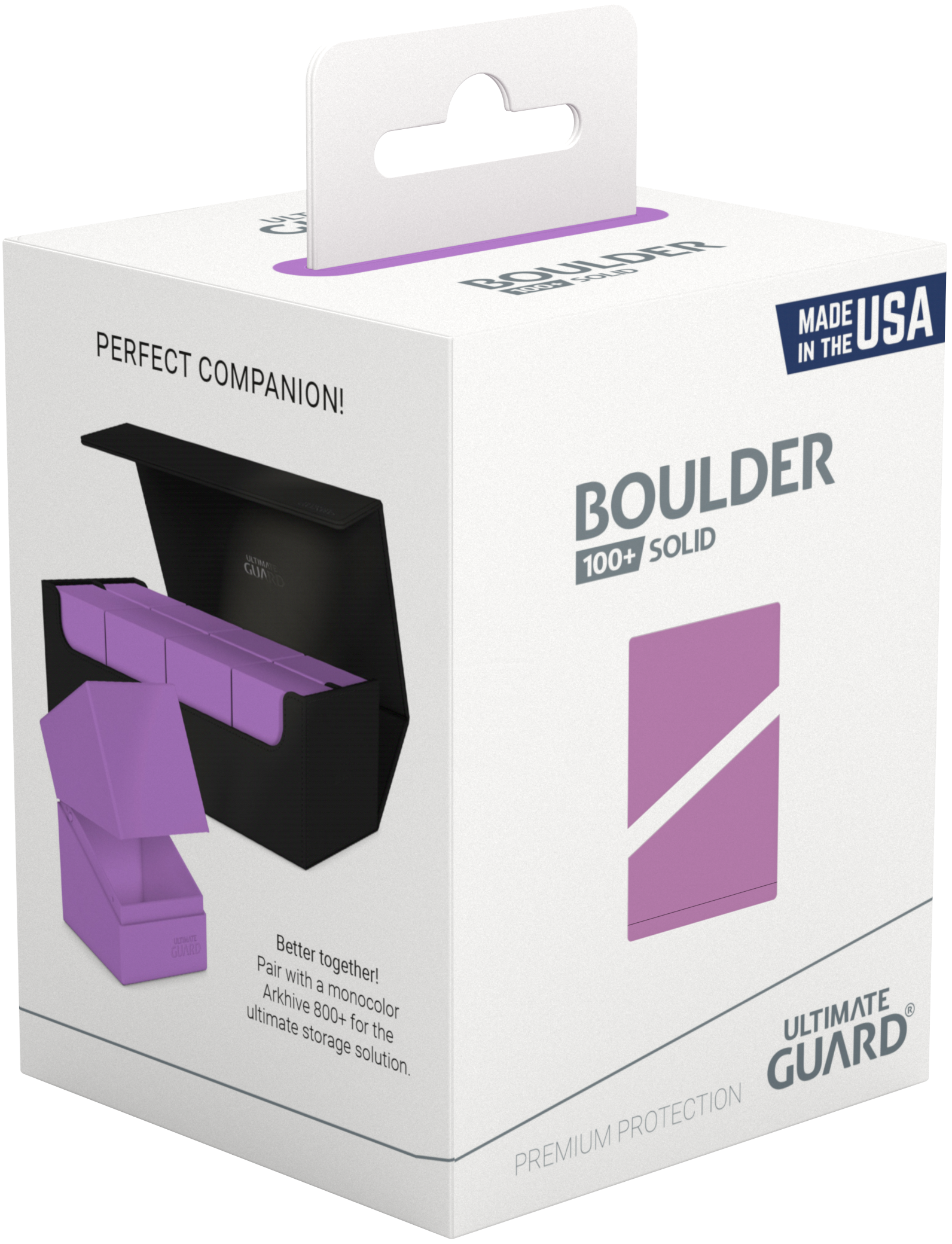 UG DECK CASE BOULDER 100+ LAVENDER | Impulse Games and Hobbies