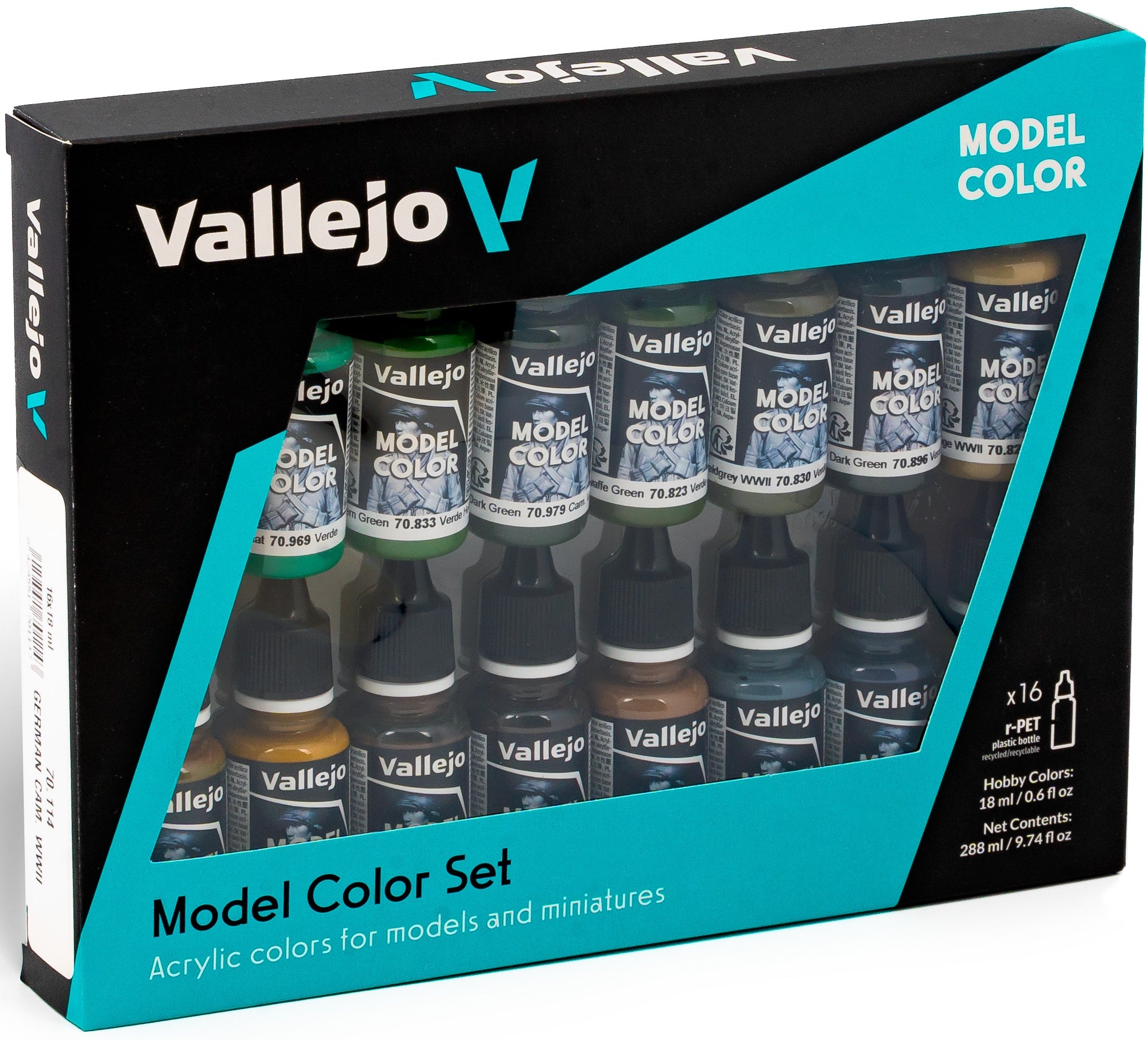 VALLEJO 16 COLOR SET GERMAN CAMOUFLAGE WWII | Impulse Games and Hobbies