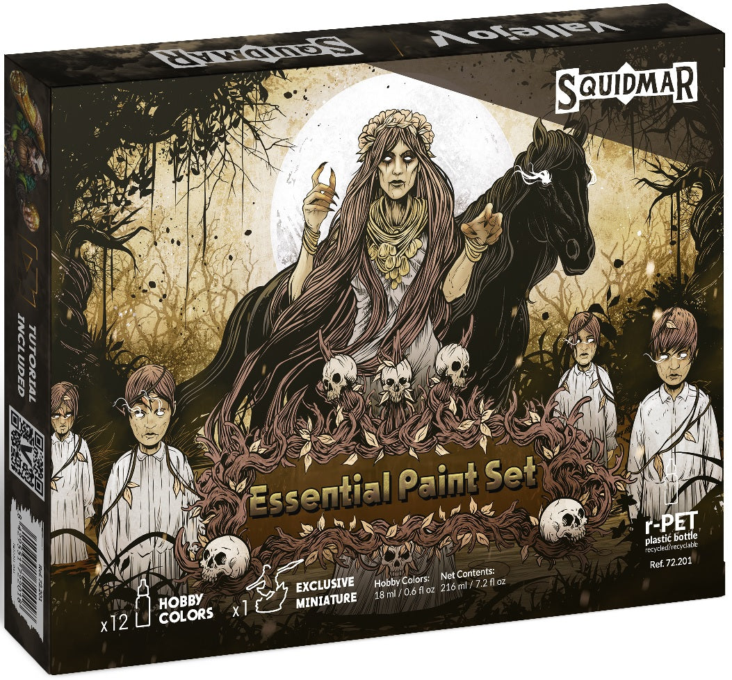 VALLEJO ESSENTIAL PAINT SET BY SQUIDMAR MINIATURES | Impulse Games and Hobbies