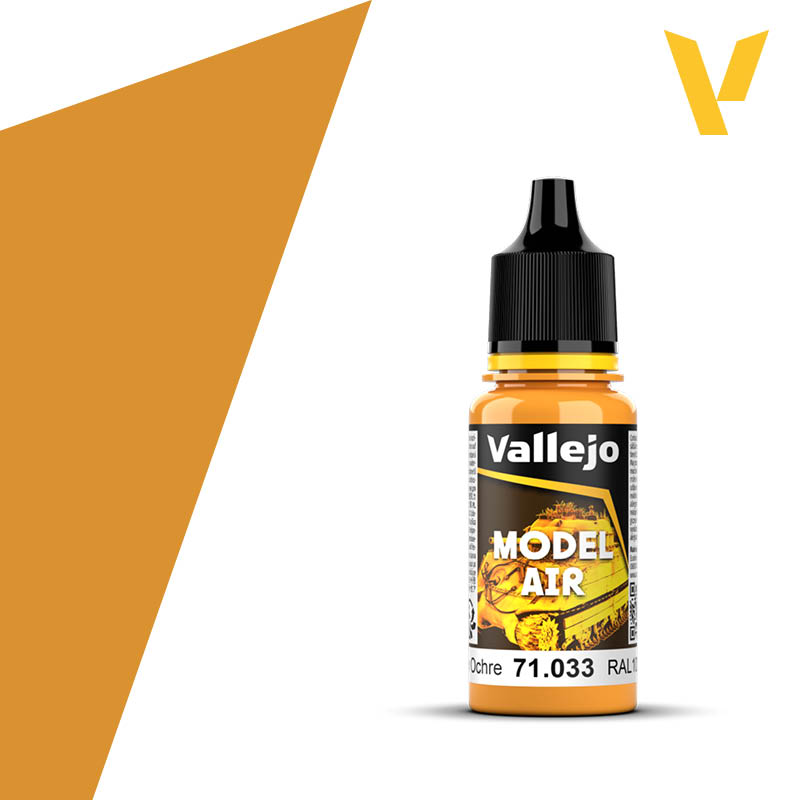 Vallejo Model Air Yellow Ochre RAL1006 18ml | Impulse Games and Hobbies