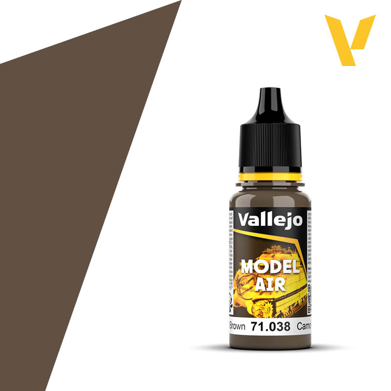 Vallejo Model Air Camouflage Medium Brown 18ml | Impulse Games and Hobbies
