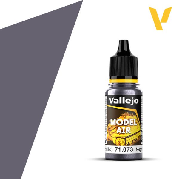 Vallejo Model Air Black (Metallic) 18ml | Impulse Games and Hobbies