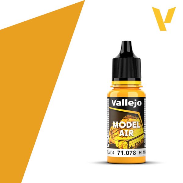Vallejo Model Air Yellow FS33538 RLM04 ANA614 18ml | Impulse Games and Hobbies