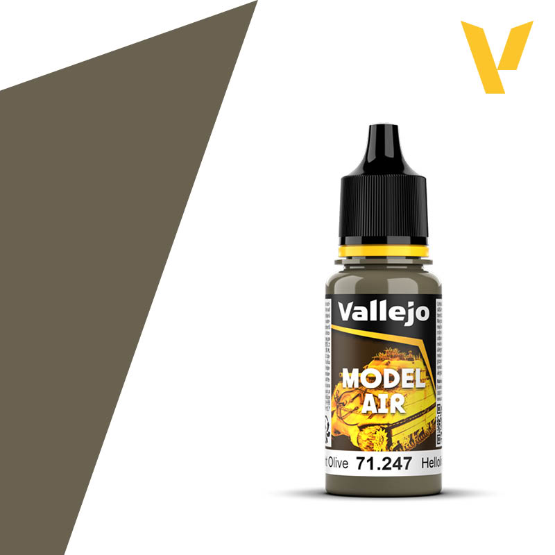 Vallejo Model Air Light Olive RAL6040 18ml | Impulse Games and Hobbies