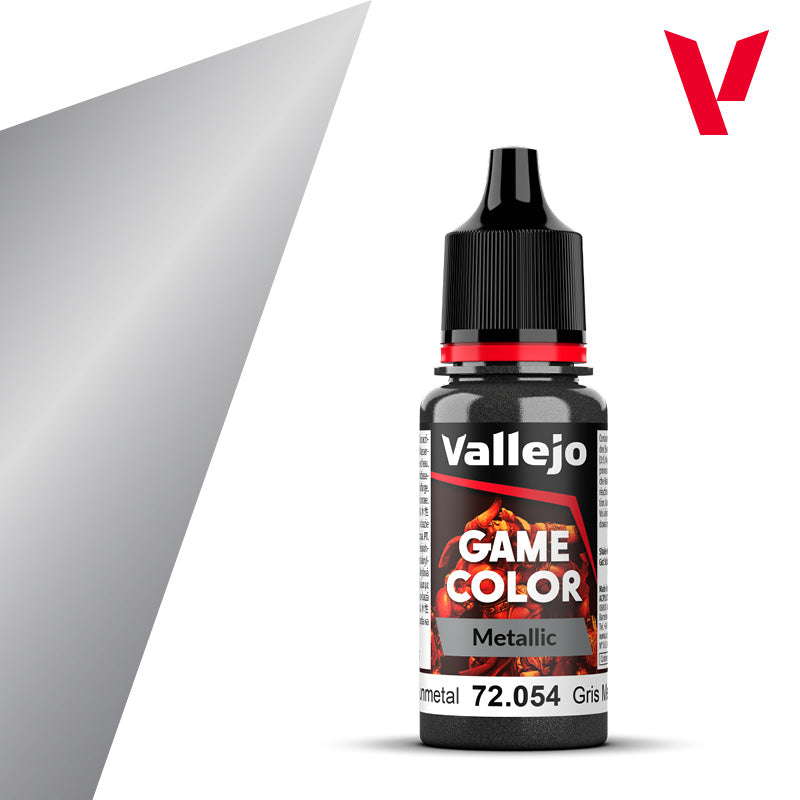 VALLEJO GAME COLOUR METALLIC DARK GUNMETAL 17ML | Impulse Games and Hobbies