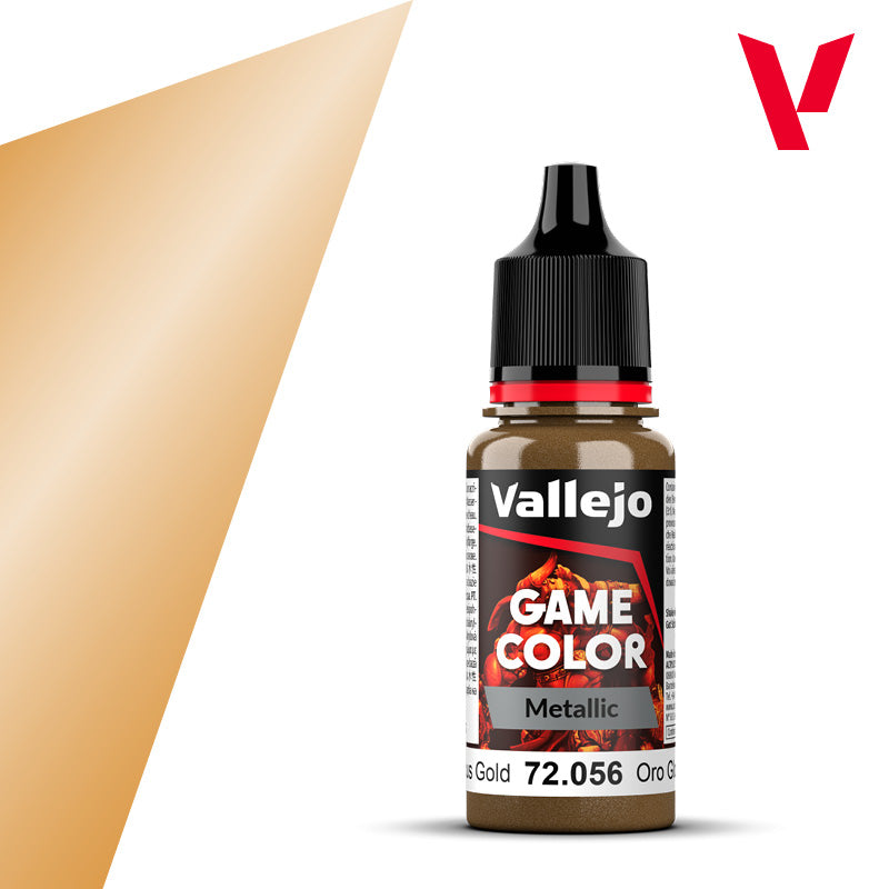 VALLEJO GAME COLOUR METALLIC GLORIOUS GOLD 17ML | Impulse Games and Hobbies