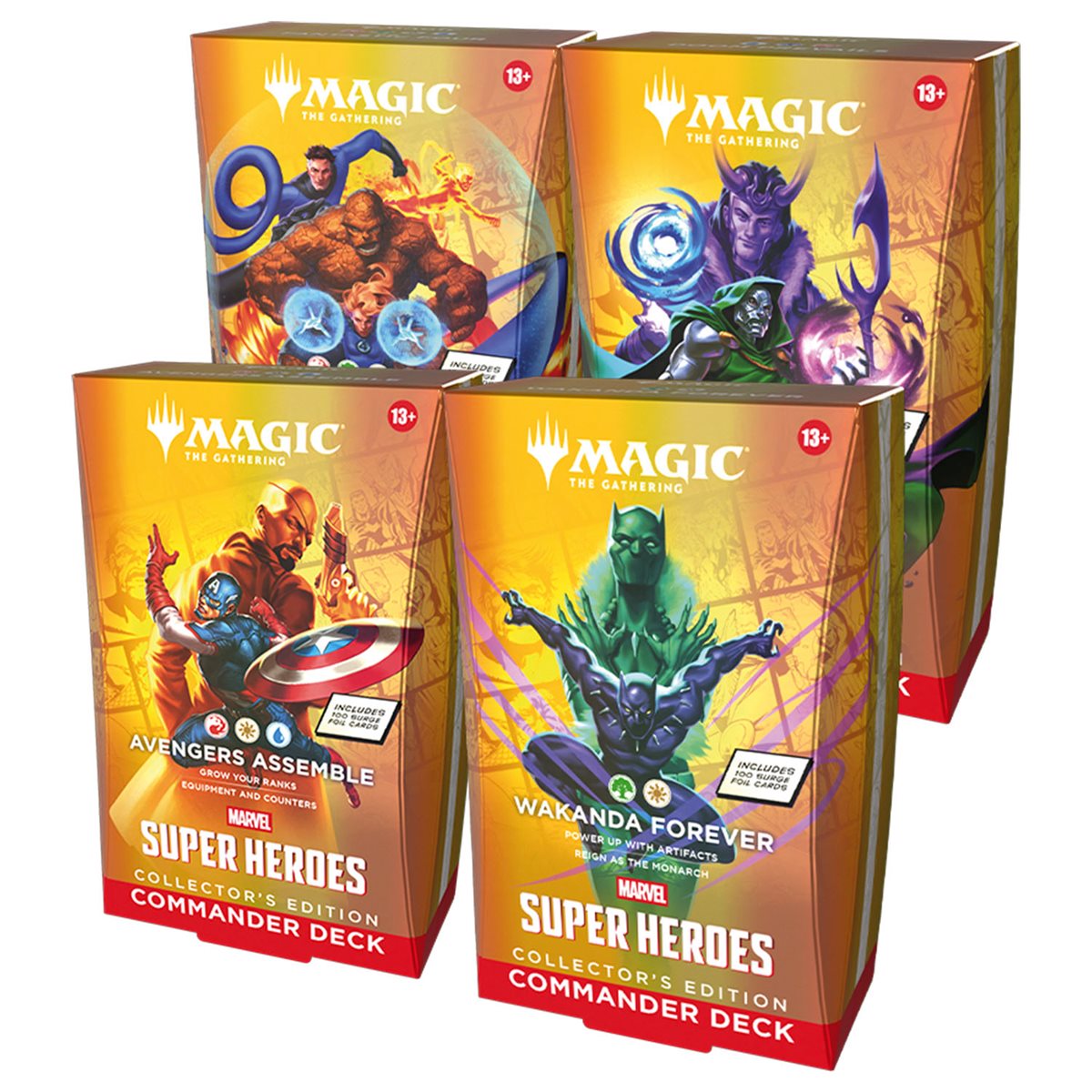 Magic: The Gathering - Marvel Super Heroes - Collector Commander Decks - Set of 4 (EN) | Impulse Games and Hobbies