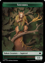 Squirrel // Darkstar Augur Double-Sided Token [Bloomburrow Tokens] | Impulse Games and Hobbies