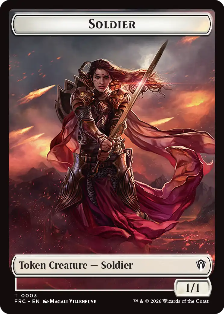 Soldier // Shark Double-Sided Token [Reality Fracture Commander Tokens] | Impulse Games and Hobbies