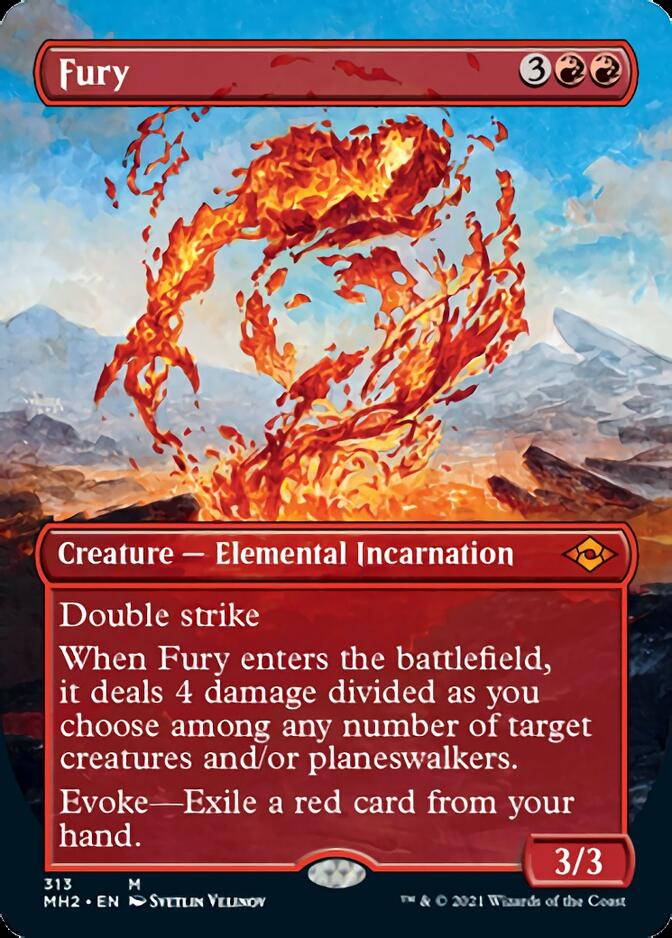 Fury (Borderless Alternate Art) [Modern Horizons 2] | Impulse Games and Hobbies