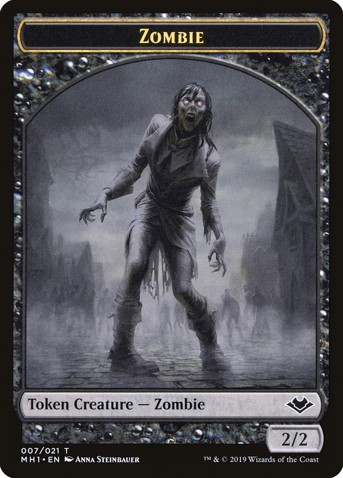 Marit Lage // Zombie Double-Sided Token [Modern Horizons Tokens] | Impulse Games and Hobbies