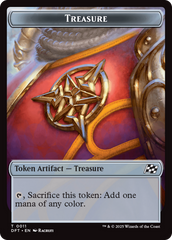 Dinosaur Dragon // Treasure Double-Sided Token [Aetherdrift Tokens] | Impulse Games and Hobbies