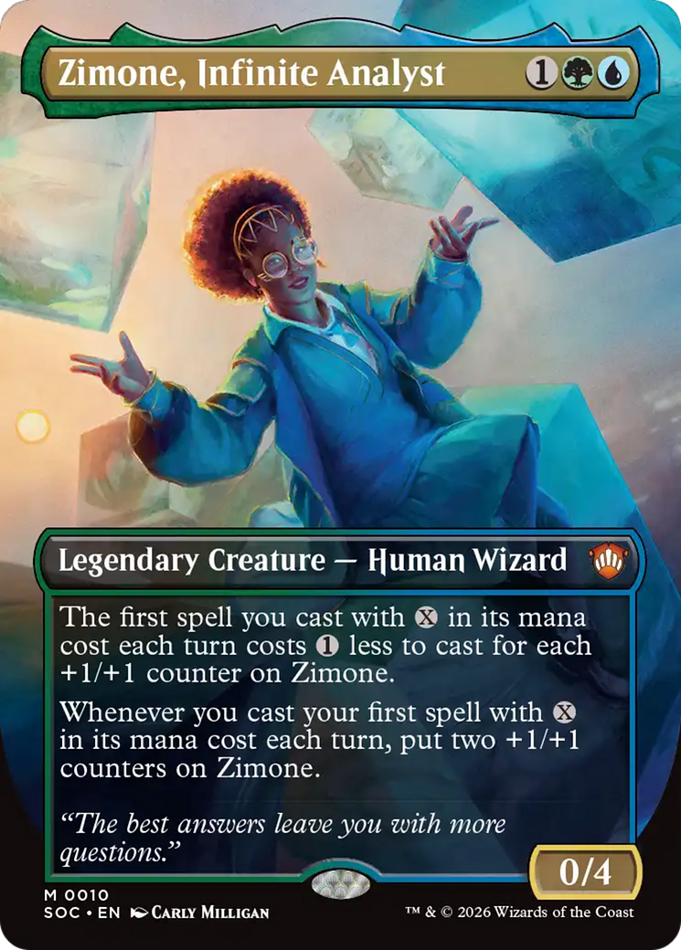 Zimone, Infinite Analyst (Borderless) [Secrets of Strixhaven Commander] | Impulse Games and Hobbies