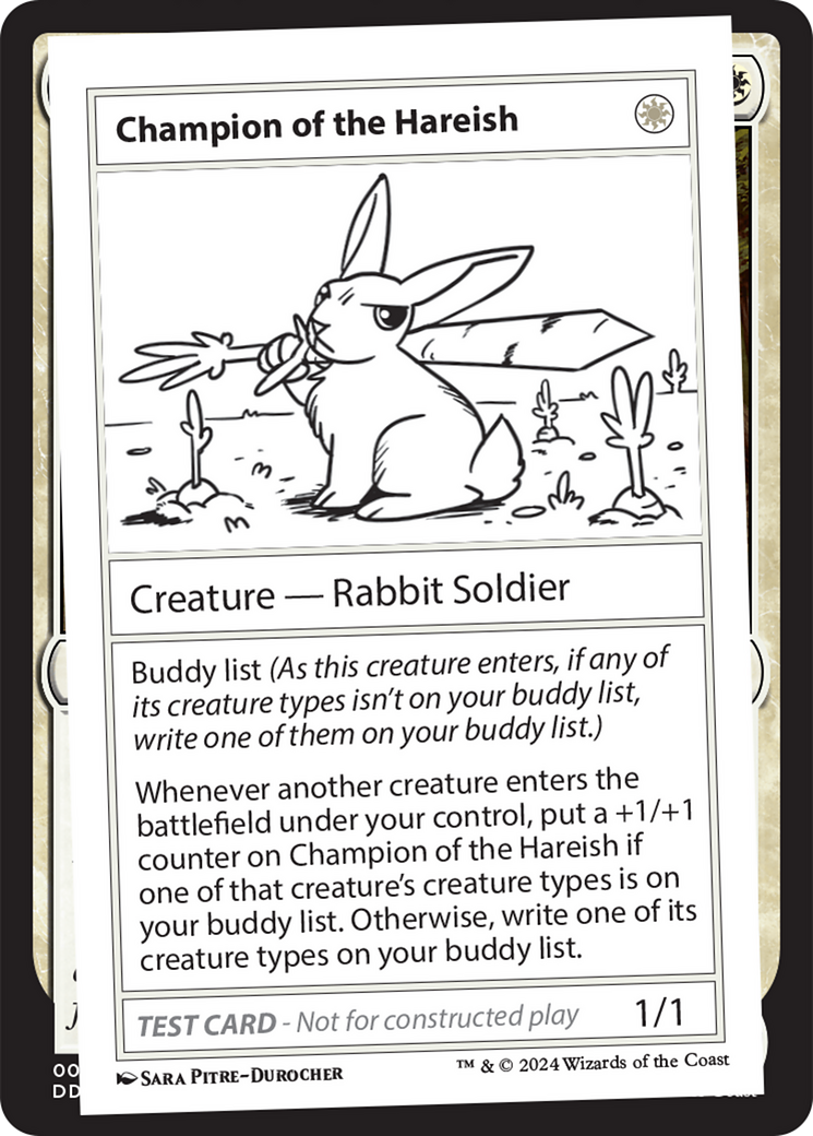 Champion of the Hareish [Mystery Booster 2 Playtest Cards] | Impulse Games and Hobbies