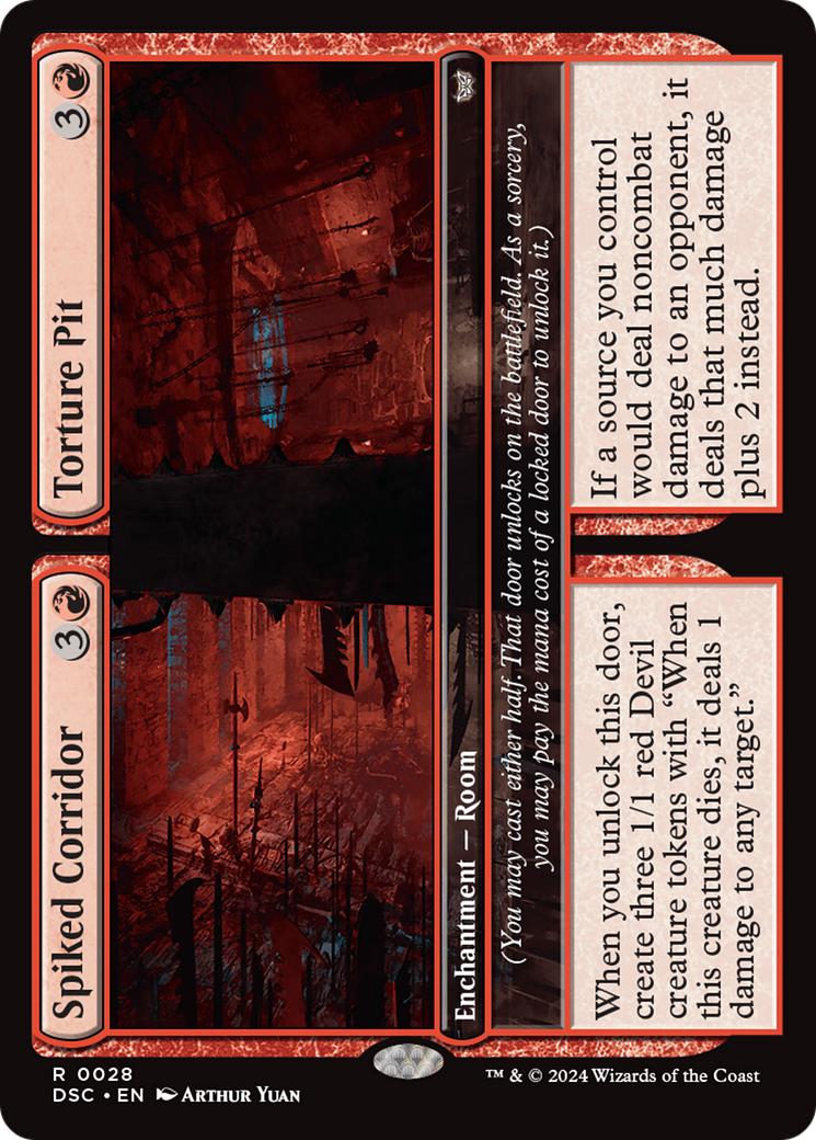 Spiked Corridor // Torture Pit [Duskmourn: House of Horror Commander] | Impulse Games and Hobbies