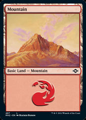 Mountain (487) (Foil Etched) [Modern Horizons 2] | Impulse Games and Hobbies