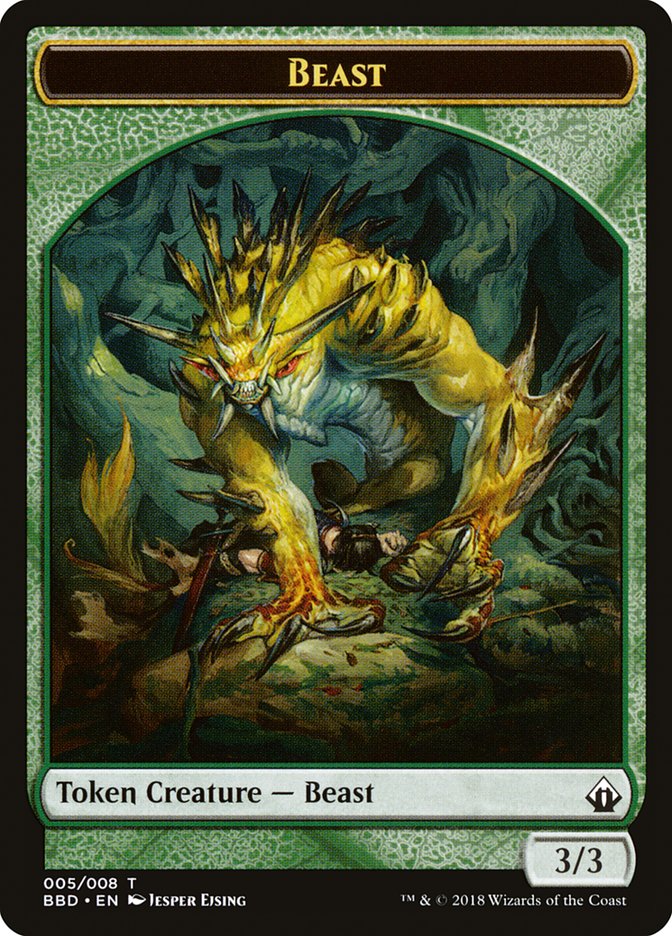 Beast Token [Battlebond Tokens] | Impulse Games and Hobbies