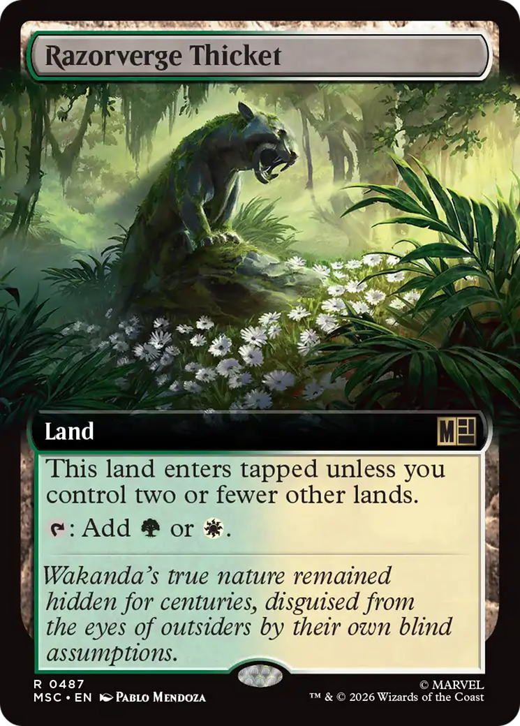 Razorverge Thicket (Extended Art) [Marvel Super Heroes Commander] | Impulse Games and Hobbies