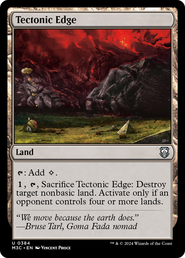Tectonic Edge (Ripple Foil) [Modern Horizons 3 Commander] | Impulse Games and Hobbies