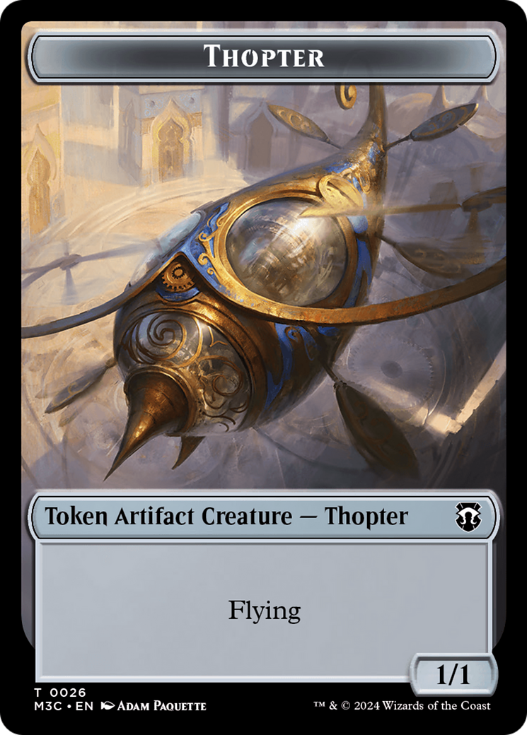 Aetherborn // Thopter Double-Sided Token [Modern Horizons 3 Commander Tokens] | Impulse Games and Hobbies