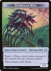 Phyrexian Mite Token (012) // Phyrexian Golem Double-Sided Token [Phyrexia: All Will Be One Tokens] | Impulse Games and Hobbies