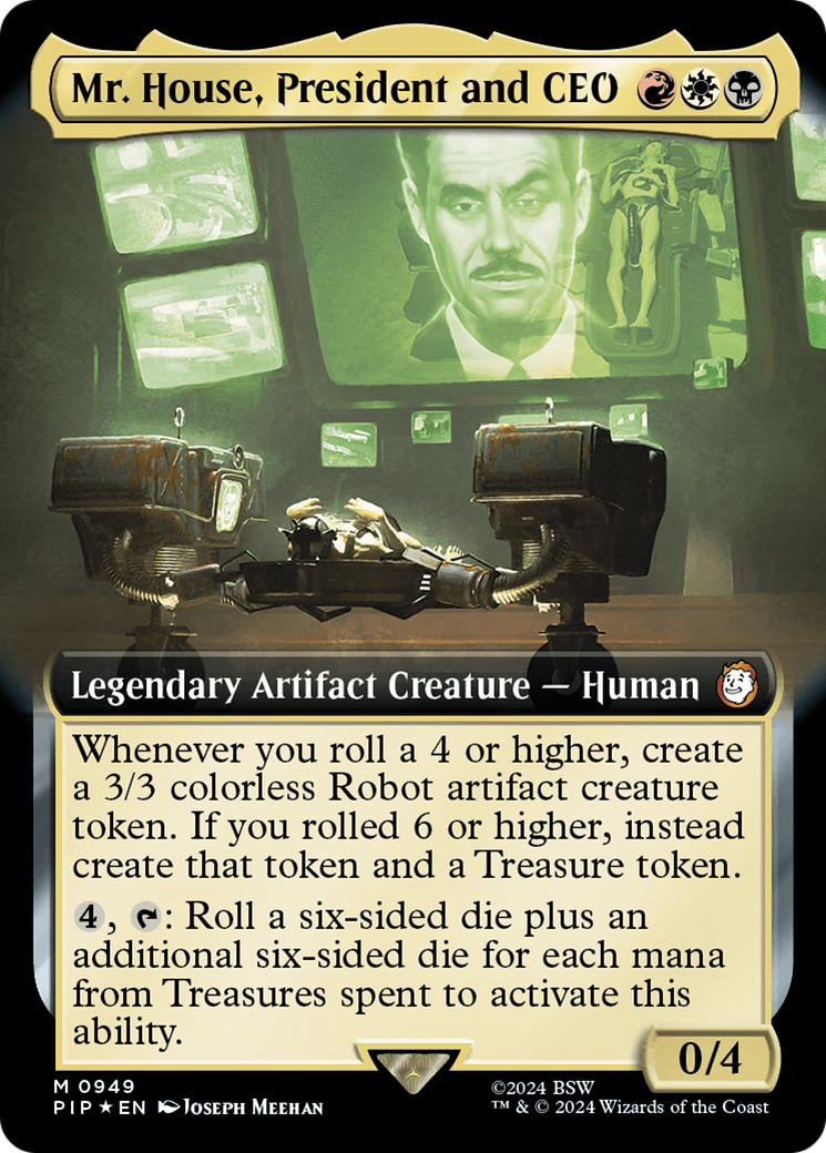 Mr. House, President and CEO (Extended Art) (Surge Foil) [Fallout] | Impulse Games and Hobbies