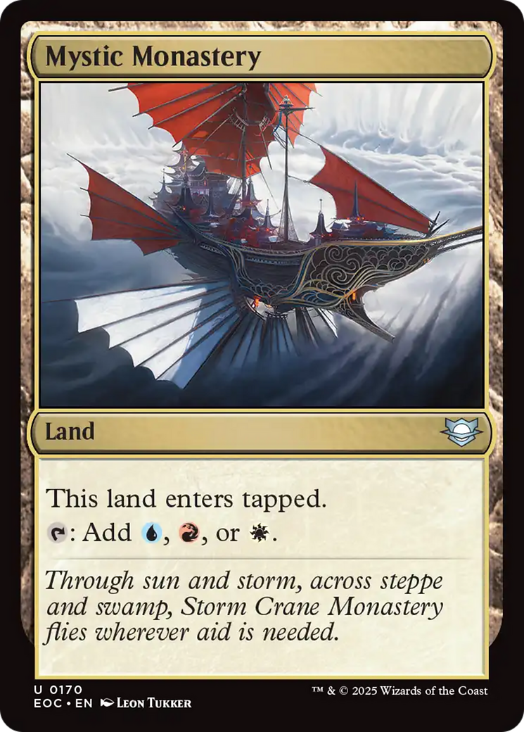 Mystic Monastery [Edge of Eternities Commander] | Impulse Games and Hobbies