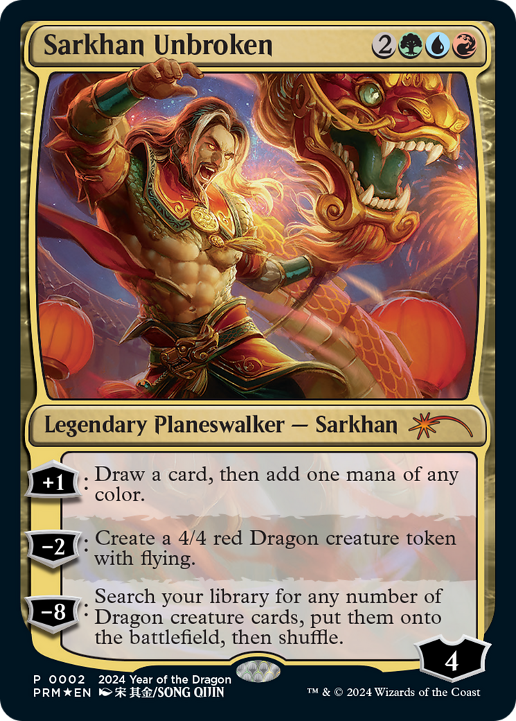 Sarkhan Unbroken (Year of the Dragon 2024) [Standard Showdown Promos] | Impulse Games and Hobbies