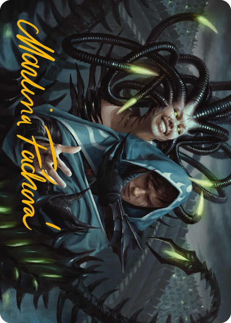 Phyrexian Arena Art Card (Gold-Stamped Signature) [Phyrexia: All Will Be One Art Series] | Impulse Games and Hobbies