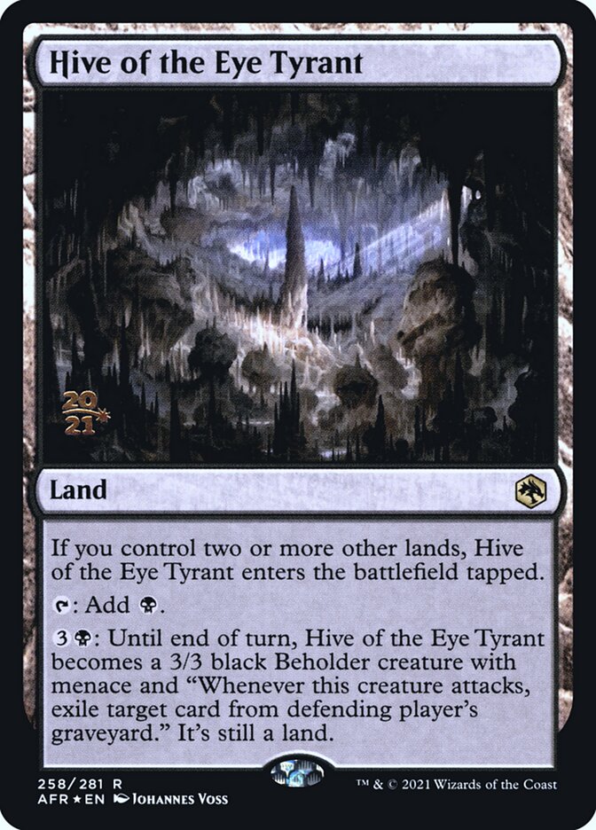 Hive of the Eye Tyrant [Dungeons & Dragons: Adventures in the Forgotten Realms Prerelease Promos] | Impulse Games and Hobbies