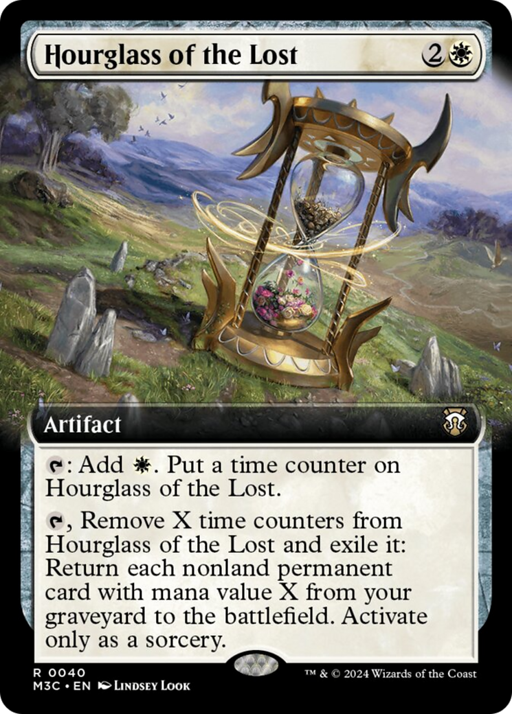 Hourglass of the Lost (Extended Art) (Ripple Foil) [Modern Horizons 3 Commander] | Impulse Games and Hobbies