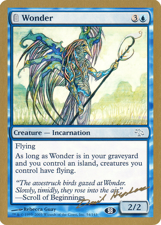 Wonder (Dave Humpherys) (SB) [World Championship Decks 2003] | Impulse Games and Hobbies