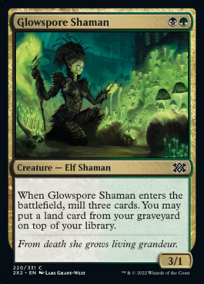 Glowspore Shaman [Double Masters 2022] | Impulse Games and Hobbies