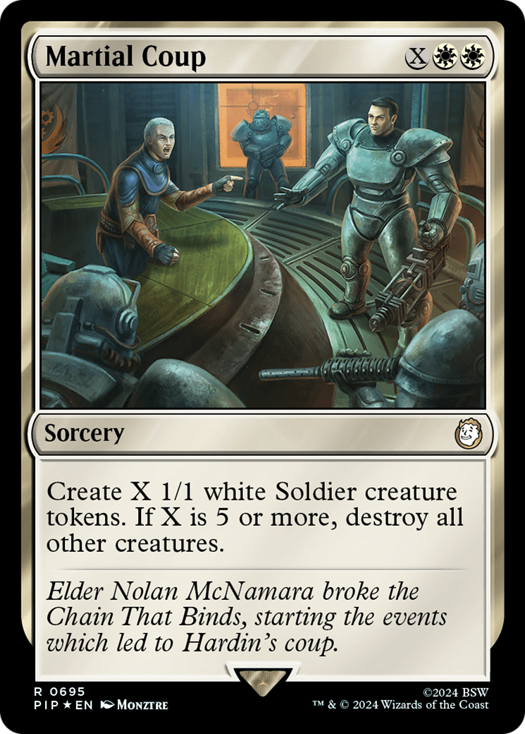 Martial Coup (Surge Foil) [Fallout] | Impulse Games and Hobbies
