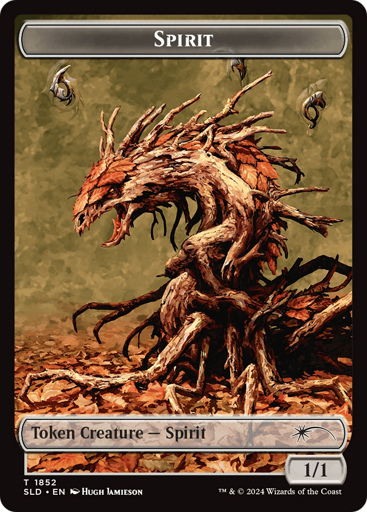 Spirit (SLD) // Shapeshifter (KHM) Double-Sided Token [Secret Lair: From Cute to Brute Tokens] | Impulse Games and Hobbies