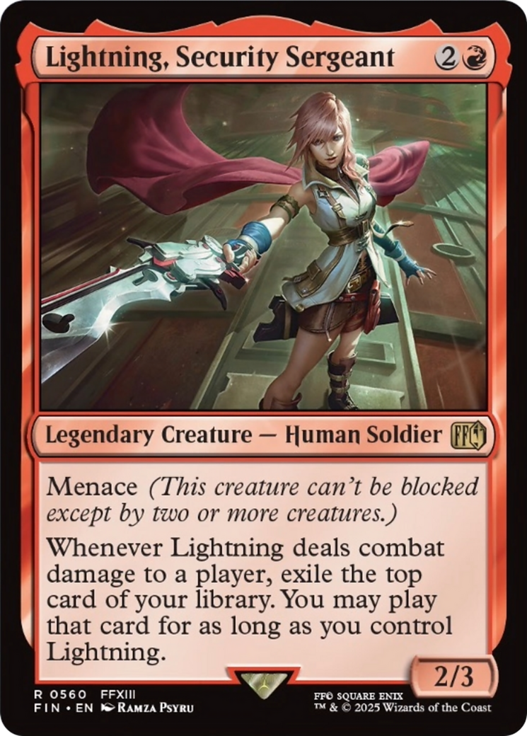 Lightning, Security Sergeant [FINAL FANTASY] | Impulse Games and Hobbies