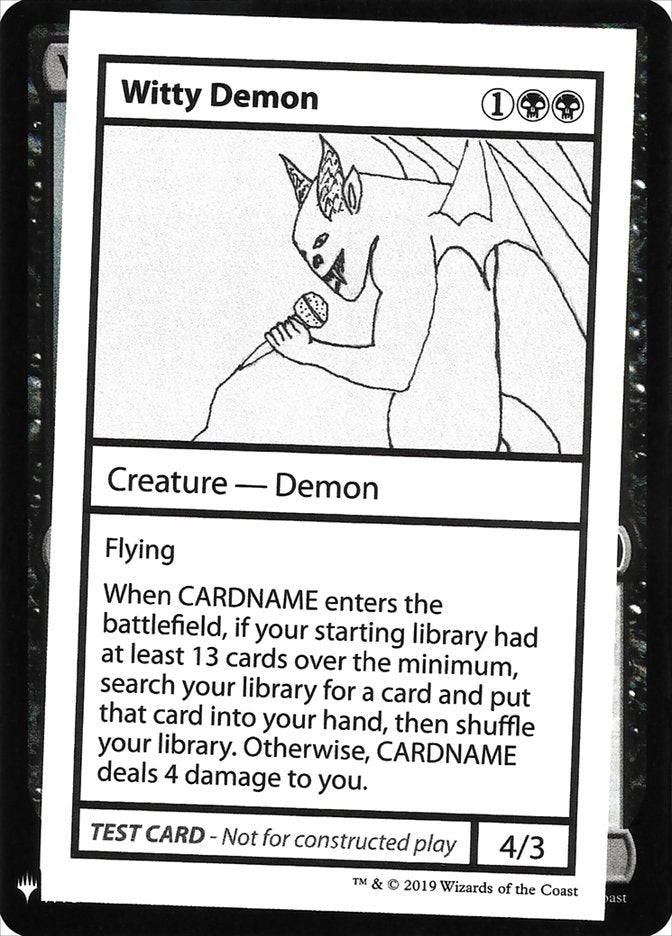Witty Demon [Mystery Booster Playtest Cards] | Impulse Games and Hobbies