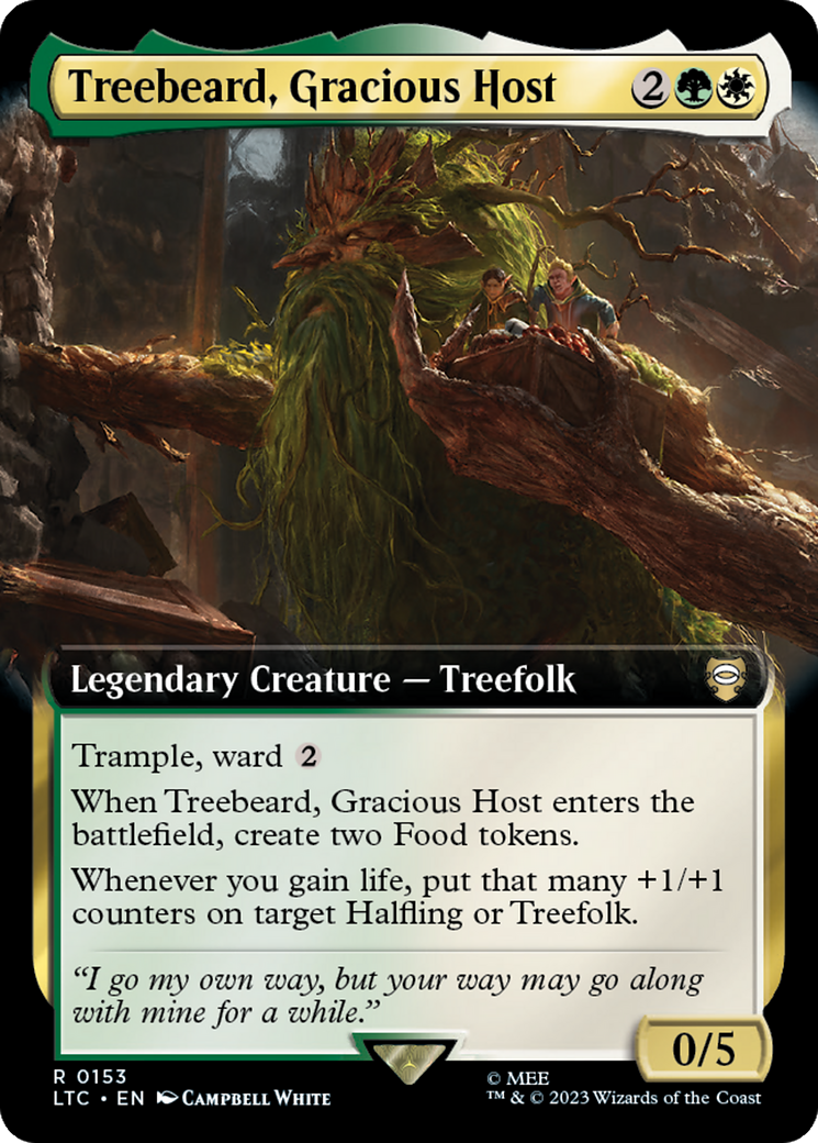 Treebeard, Gracious Host (Extended Art) [The Lord of the Rings: Tales of Middle-Earth Commander] | Impulse Games and Hobbies