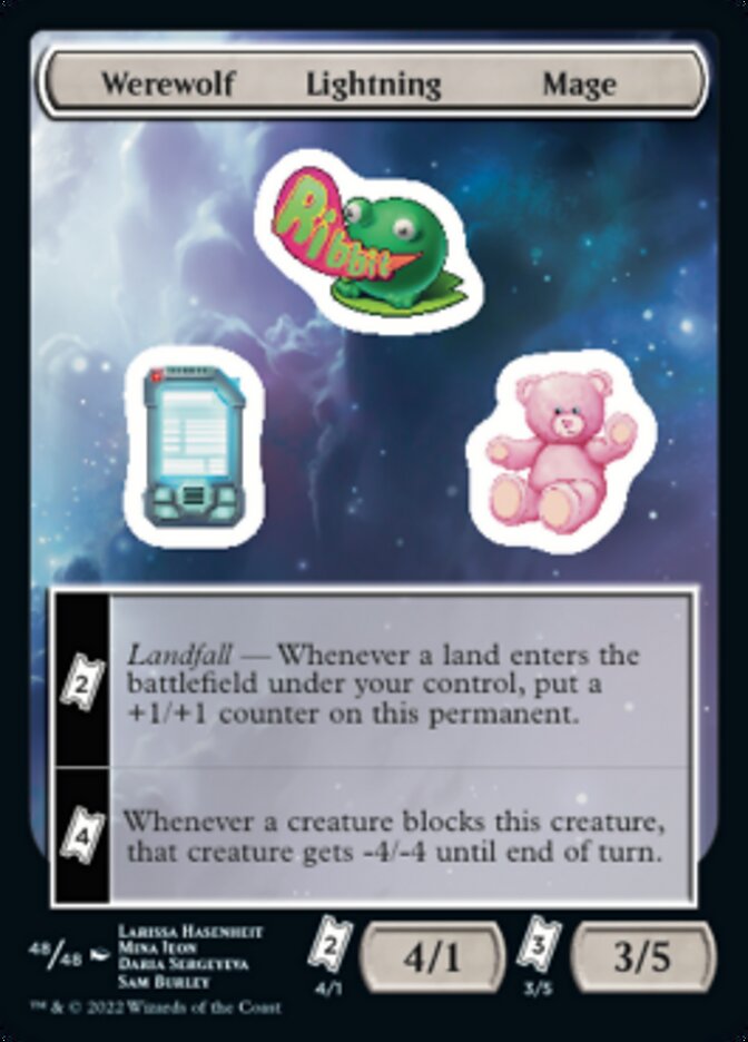 Werewolf Lightning Mage [Unfinity Stickers] | Impulse Games and Hobbies