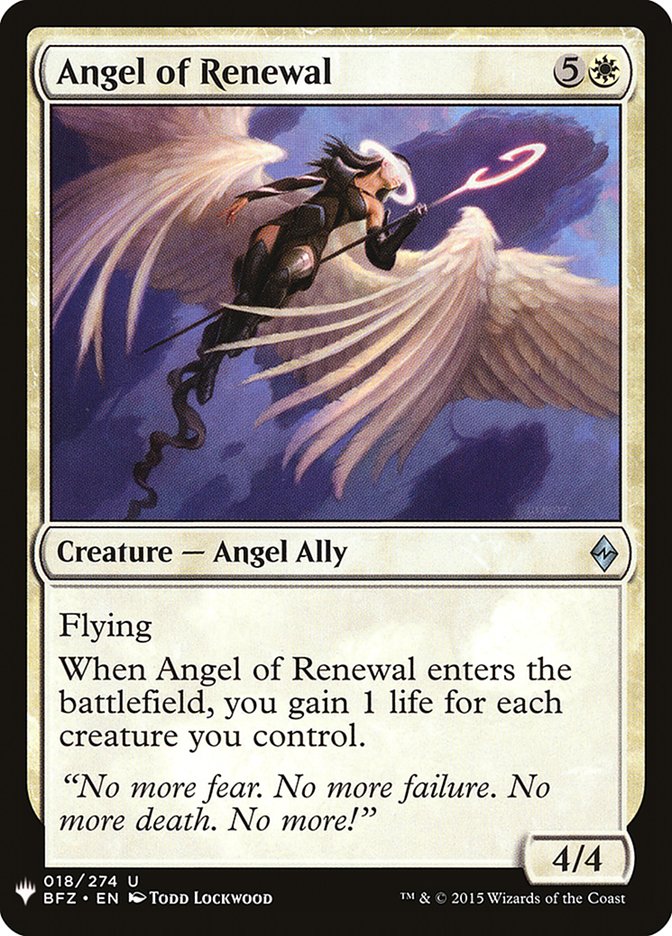 Angel of Renewal [Mystery Booster] | Impulse Games and Hobbies
