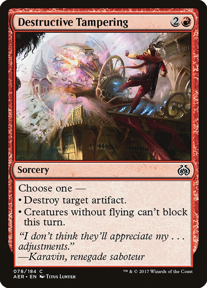 Destructive Tampering [Aether Revolt] | Impulse Games and Hobbies