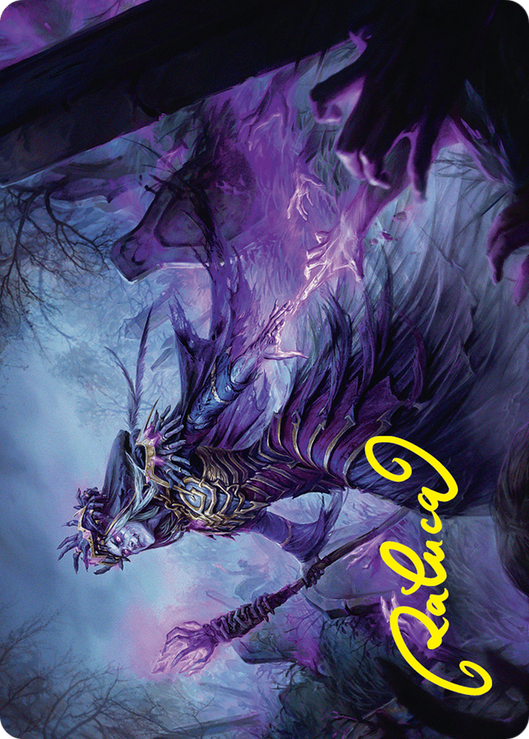Zul Ashur, Lich Lord Art Card (10/54) (Gold-Stamped Signature) [Foundations Art Series] | Impulse Games and Hobbies