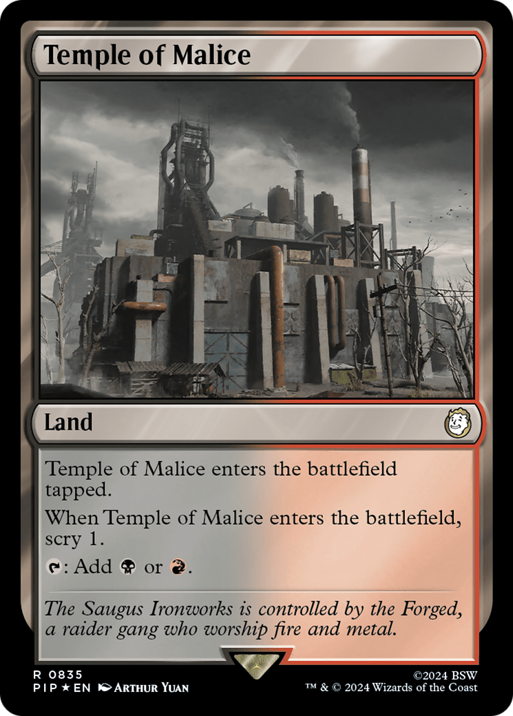 Temple of Malice (Surge Foil) [Fallout] | Impulse Games and Hobbies