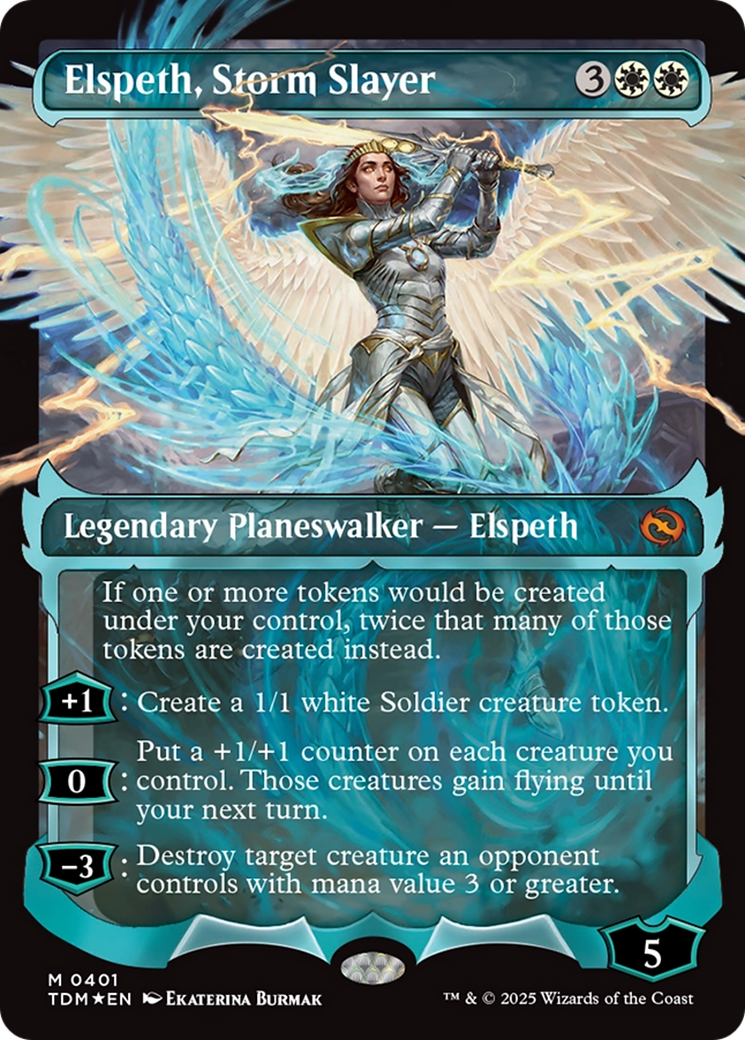 Elspeth, Storm Slayer (Showcase) (Japanese) [Tarkir: Dragonstorm] | Impulse Games and Hobbies