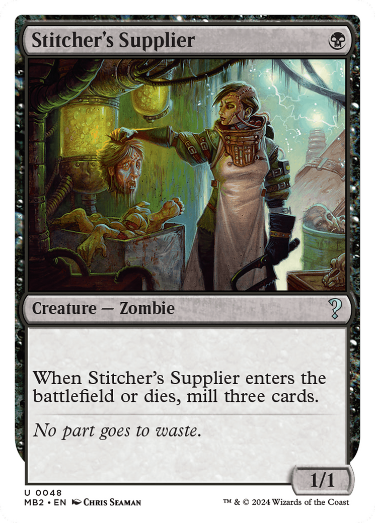 Stitcher's Supplier (White Border) [Mystery Booster 2] | Impulse Games and Hobbies